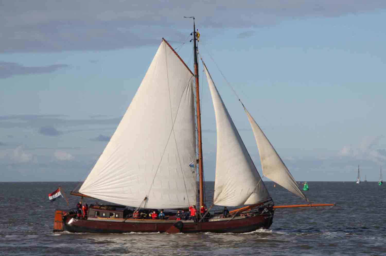 Zeilen op de Waddenzee met zeiltjalk De Vlieter